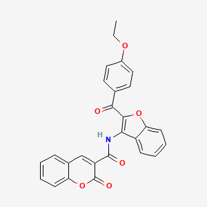 N-[2-(4-ethoxybenzoyl)-1-benzofuran-3-yl]-2-oxo-2H-chromene-3-carboxamide