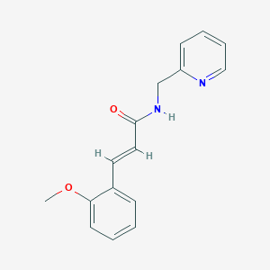 molecular formula C16H16N2O2 B4766045 3-(2-methoxyphenyl)-N-(2-pyridinylmethyl)acrylamide 