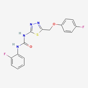 N-{5-[(4-fluorophenoxy)methyl]-1,3,4-thiadiazol-2-yl}-N'-(2-fluorophenyl)urea