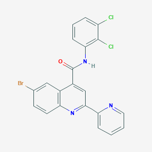 6-bromo-N-(2,3-dichlorophenyl)-2-(2-pyridinyl)-4-quinolinecarboxamide