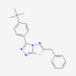 molecular formula C20H20N4S B4766149 6-benzyl-3-(4-tert-butylphenyl)[1,2,4]triazolo[3,4-b][1,3,4]thiadiazole 