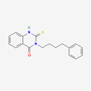 molecular formula C18H18N2OS B4766155 2-mercapto-3-(4-phenylbutyl)-4(3H)-quinazolinone 