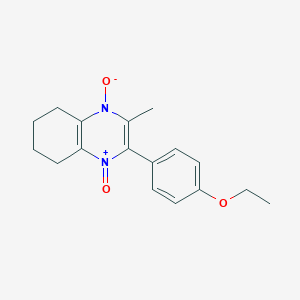 molecular formula C17H20N2O3 B4766158 2-(4-ethoxyphenyl)-3-methyl-5,6,7,8-tetrahydroquinoxaline 1,4-dioxide CAS No. 433251-66-2