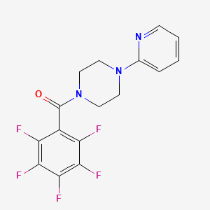 molecular formula C16H12F5N3O B4766199 1-(pentafluorobenzoyl)-4-(2-pyridinyl)piperazine 