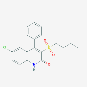3-(butylsulfonyl)-6-chloro-4-phenyl-2-quinolinol