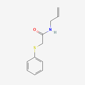 molecular formula C11H13NOS B4766286 N-allyl-2-(phenylthio)acetamide 