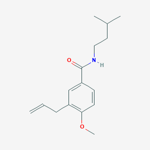 molecular formula C16H23NO2 B4766310 3-allyl-4-methoxy-N-(3-methylbutyl)benzamide 