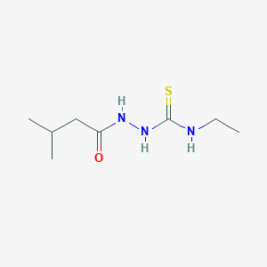 molecular formula C8H17N3OS B4766335 N-ethyl-2-(3-methylbutanoyl)hydrazinecarbothioamide 