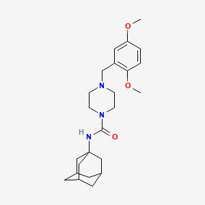 molecular formula C24H35N3O3 B4766459 N-1-adamantyl-4-(2,5-dimethoxybenzyl)-1-piperazinecarboxamide 