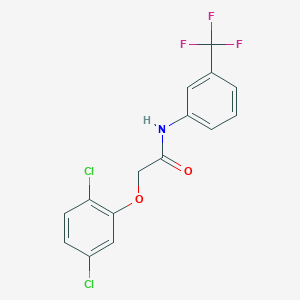 molecular formula C15H10Cl2F3NO2 B4766461 2-(2,5-dichlorophenoxy)-N-[3-(trifluoromethyl)phenyl]acetamide 