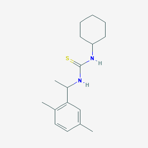 molecular formula C17H26N2S B4766503 N-cyclohexyl-N'-[1-(2,5-dimethylphenyl)ethyl]thiourea 