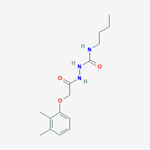 molecular formula C15H23N3O3 B4766533 N-butyl-2-[(2,3-dimethylphenoxy)acetyl]hydrazinecarboxamide 