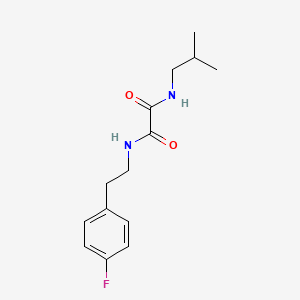 molecular formula C14H19FN2O2 B4766536 N-[2-(4-fluorophenyl)ethyl]-N'-isobutylethanediamide 