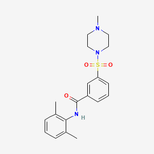 N-(2,6-dimethylphenyl)-3-[(4-methyl-1-piperazinyl)sulfonyl]benzamide