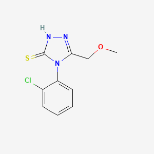 molecular formula C10H10ClN3OS B4766583 4-(2-chlorophenyl)-5-(methoxymethyl)-4H-1,2,4-triazole-3-thiol 