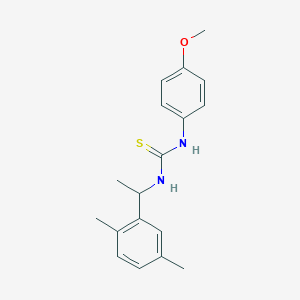 N-[1-(2,5-dimethylphenyl)ethyl]-N'-(4-methoxyphenyl)thiourea