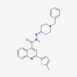 molecular formula C27H26N4OS B4766675 N'-(1-benzyl-4-piperidinylidene)-2-(5-methyl-2-thienyl)-4-quinolinecarbohydrazide 