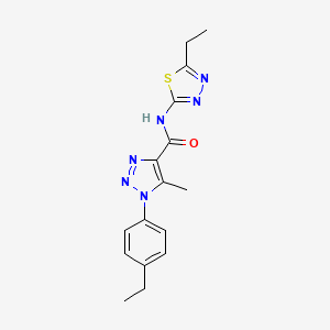 1-(4-ethylphenyl)-N-(5-ethyl-1,3,4-thiadiazol-2-yl)-5-methyl-1H-1,2,3-triazole-4-carboxamide