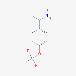 molecular formula C9H10F3NO B047667 1-(4-(三氟甲氧基)苯基)乙胺 CAS No. 123195-23-3