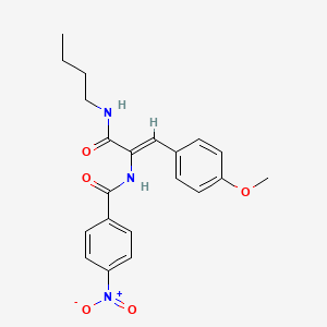 N-[1-[(butylamino)carbonyl]-2-(4-methoxyphenyl)vinyl]-4-nitrobenzamide