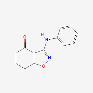 molecular formula C13H12N2O2 B4766717 3-anilino-6,7-dihydro-1,2-benzisoxazol-4(5H)-one 
