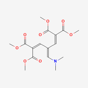 molecular formula C16H21NO8 B4766744 tetramethyl 3-[(dimethylamino)methylene]-1,4-pentadiene-1,1,5,5-tetracarboxylate CAS No. 175727-30-7