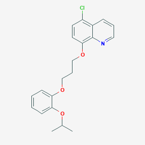 molecular formula C21H22ClNO3 B4766757 5-chloro-8-[3-(2-isopropoxyphenoxy)propoxy]quinoline 