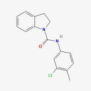 molecular formula C16H15ClN2O B4766836 N-(3-chloro-4-methylphenyl)-1-indolinecarboxamide CAS No. 883548-87-6