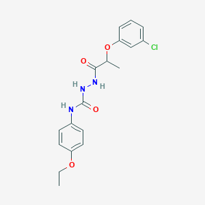 2-[2-(3-chlorophenoxy)propanoyl]-N-(4-ethoxyphenyl)hydrazinecarboxamide