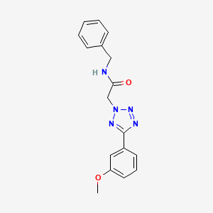 molecular formula C17H17N5O2 B4766868 N-benzyl-2-[5-(3-methoxyphenyl)-2H-tetrazol-2-yl]acetamide 