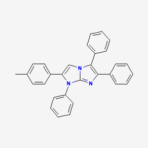 molecular formula C30H23N3 B4766932 2-(4-methylphenyl)-1,5,6-triphenyl-1H-imidazo[1,2-a]imidazole 