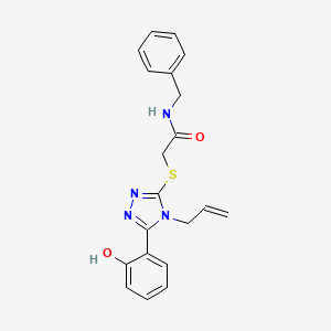 molecular formula C20H20N4O2S B4767054 2-{[4-allyl-5-(2-hydroxyphenyl)-4H-1,2,4-triazol-3-yl]thio}-N-benzylacetamide 