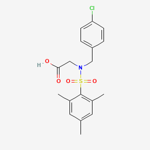 molecular formula C18H20ClNO4S B4767164 N-(4-氯苄基)-N-(间甲苯磺酰基)甘氨酸 
