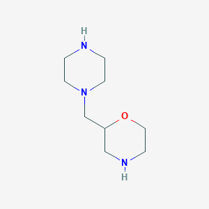 molecular formula C9H19N3O B047672 2-(Piperazin-1-ylmethyl)morpholine CAS No. 122894-75-1