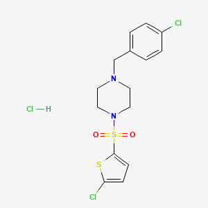 1-(4-chlorobenzyl)-4-[(5-chloro-2-thienyl)sulfonyl]piperazine hydrochloride