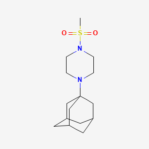 molecular formula C15H26N2O2S B4767257 1-(1-adamantyl)-4-(methylsulfonyl)piperazine 