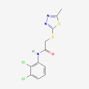 molecular formula C11H9Cl2N3OS2 B4767270 N-(2,3-dichlorophenyl)-2-[(5-methyl-1,3,4-thiadiazol-2-yl)thio]acetamide 