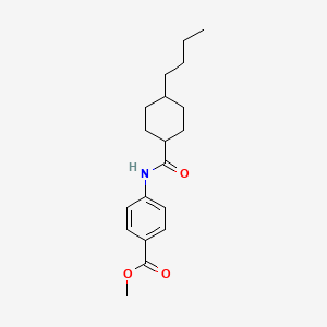 molecular formula C19H27NO3 B4767281 methyl 4-{[(4-butylcyclohexyl)carbonyl]amino}benzoate 