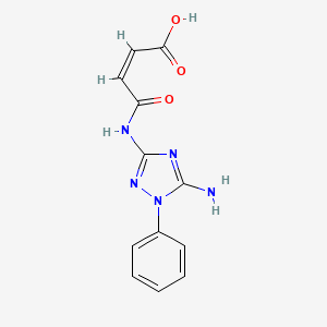 4-[(5-amino-1-phenyl-1H-1,2,4-triazol-3-yl)amino]-4-oxo-2-butenoic acid