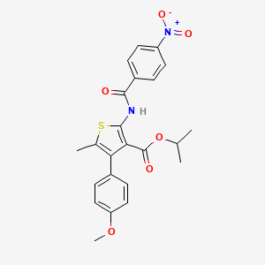 isopropyl 4-(4-methoxyphenyl)-5-methyl-2-[(4-nitrobenzoyl)amino]-3-thiophenecarboxylate