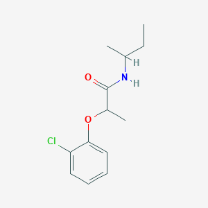molecular formula C13H18ClNO2 B4767350 N-(sec-butyl)-2-(2-chlorophenoxy)propanamide 