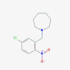molecular formula C13H17ClN2O2 B4767358 1-(5-chloro-2-nitrobenzyl)azepane 