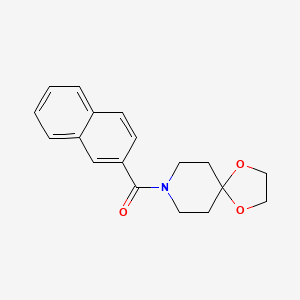 molecular formula C18H19NO3 B4767379 8-(2-naphthoyl)-1,4-dioxa-8-azaspiro[4.5]decane 