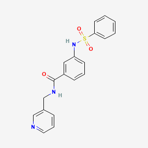 3-[(phenylsulfonyl)amino]-N-(3-pyridinylmethyl)benzamide