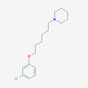 1-[6-(3-chlorophenoxy)hexyl]piperidine