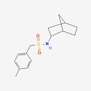 molecular formula C15H21NO2S B4767459 N-bicyclo[2.2.1]hept-2-yl-1-(4-methylphenyl)methanesulfonamide 