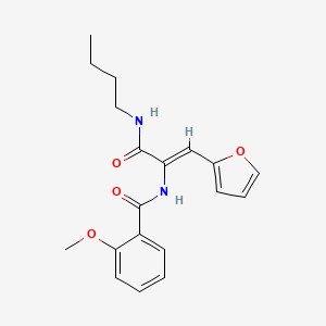 N-[1-[(butylamino)carbonyl]-2-(2-furyl)vinyl]-2-methoxybenzamide