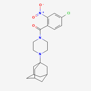 1-(1-adamantyl)-4-(4-chloro-2-nitrobenzoyl)piperazine