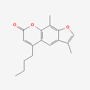 molecular formula C17H18O3 B4767631 5-butyl-3,9-dimethyl-7H-furo[3,2-g]chromen-7-one 