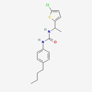 N-(4-butylphenyl)-N'-[1-(5-chloro-2-thienyl)ethyl]urea